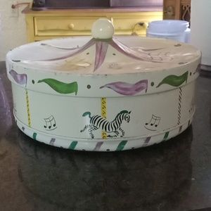 Vintage Carousel Tin